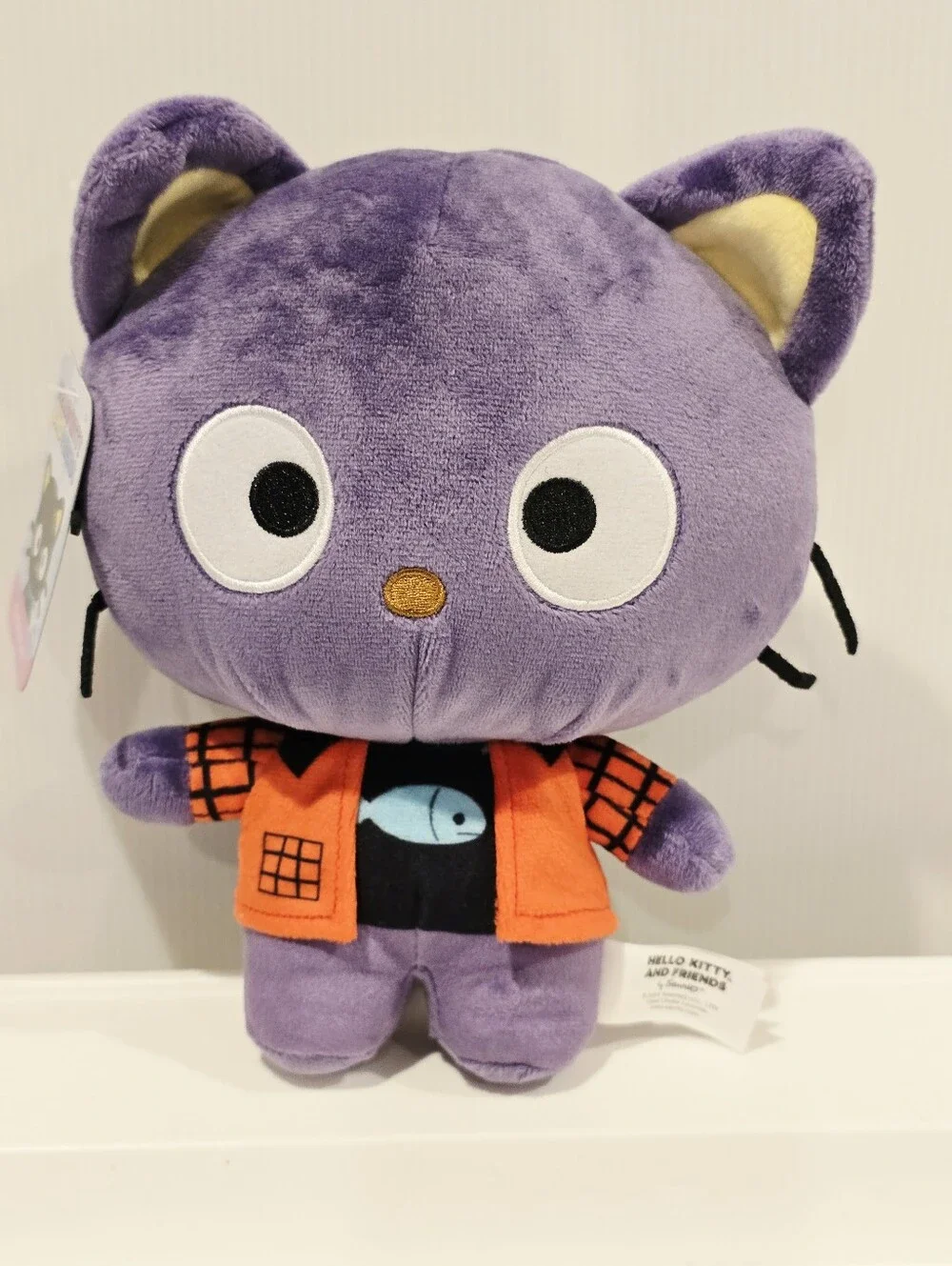Chococat Purple Cat Fish Shirt Sanrio Stuffed Animal Plush New